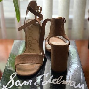 Sam Edelman Suede Block Heel Sandal